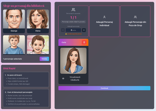 Preview Definești personajele